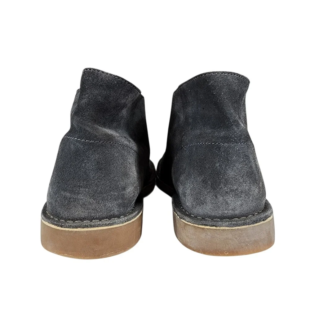 Clarks Chukka Boot sz 12M Men Desert Bushacre Suede Leather Gray Ankle NO INSOLE